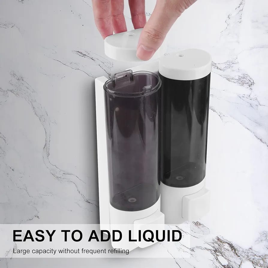 Double Wall mounted soap dispenser