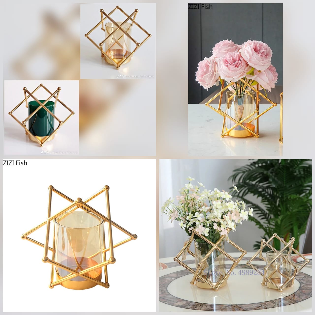 LUXURY FLOWER POT/CANDLE HOLDER