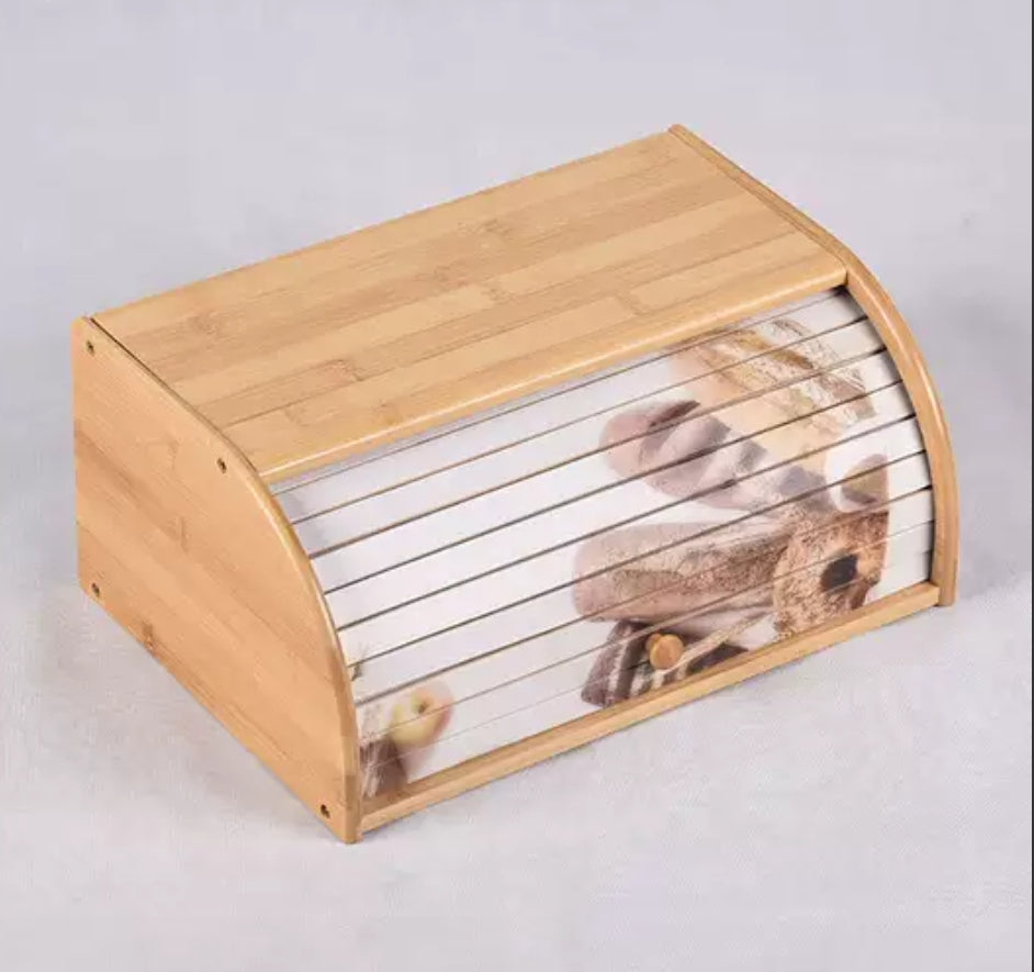 Eco-Friendly Bamboo Bread Bin