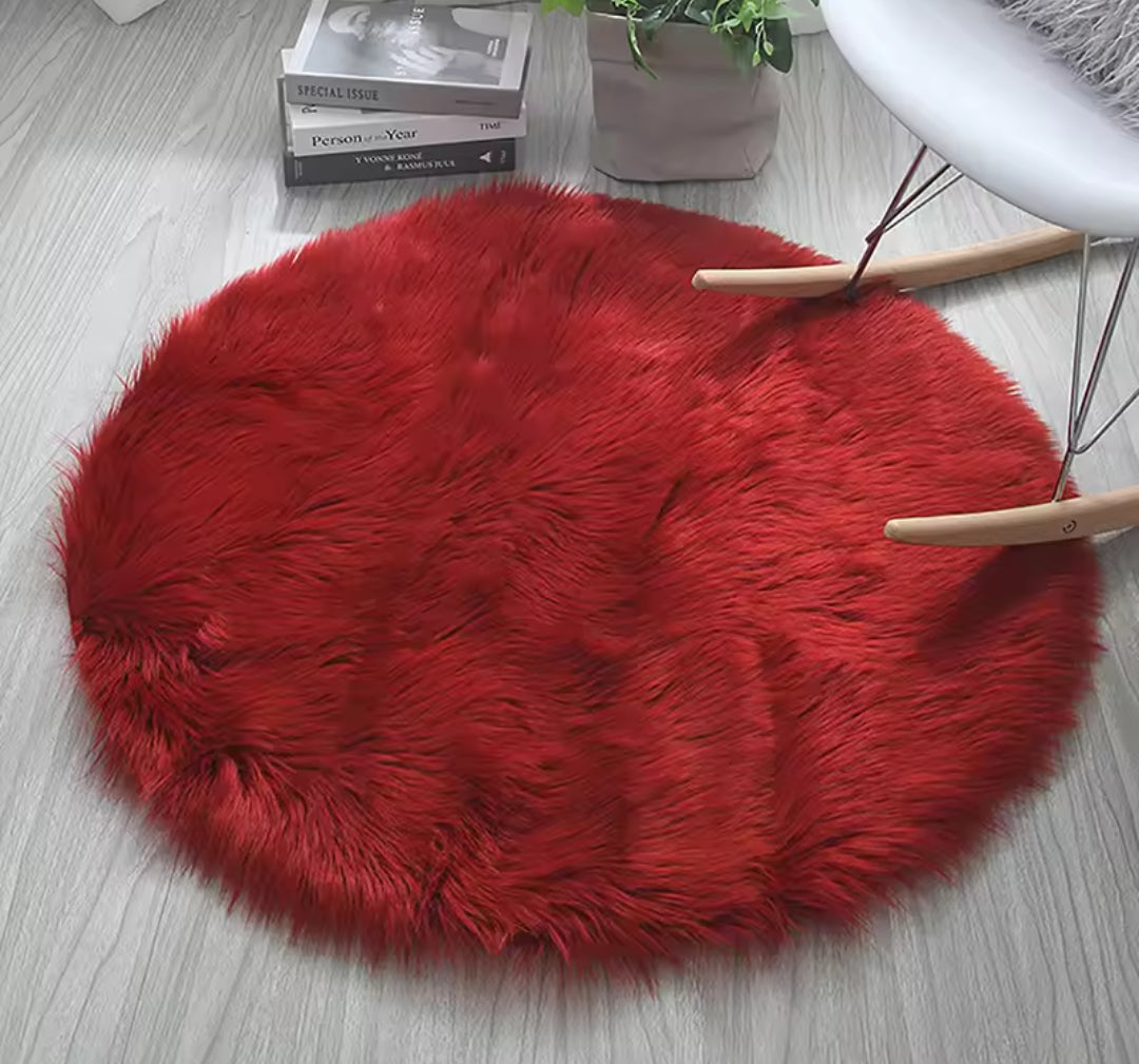 fluffy mat round  60cm