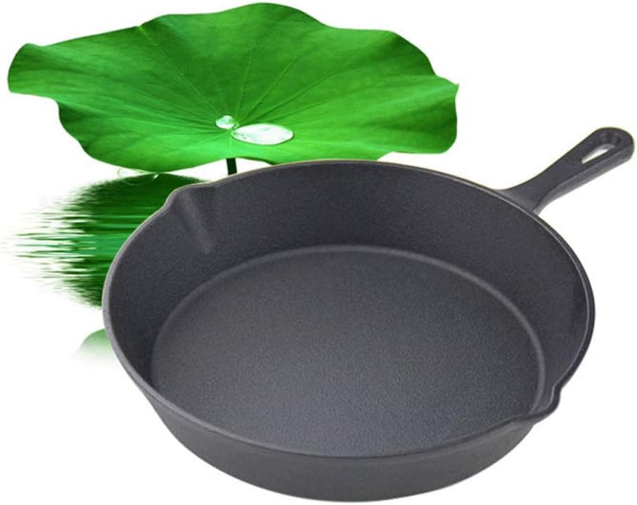 Cast Iron Skillet Frying Pan – Oven Safe Grill Cookware 26CM