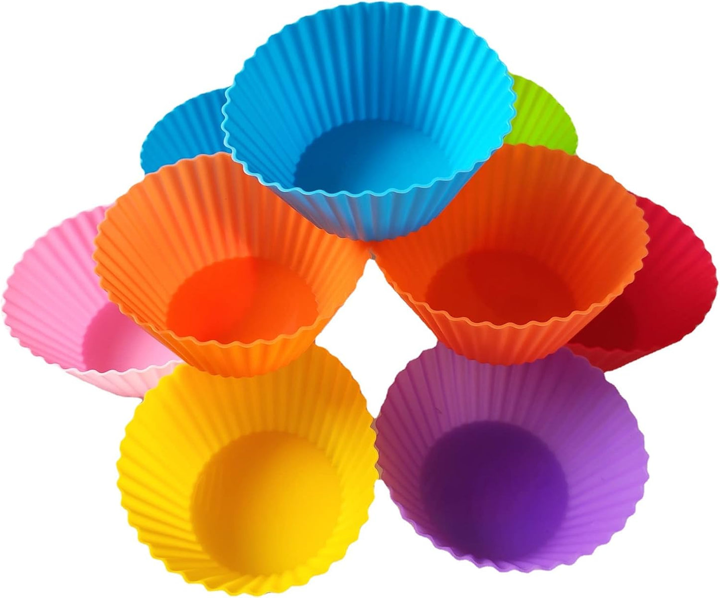 12 Pieces Silicone Cupcake mould