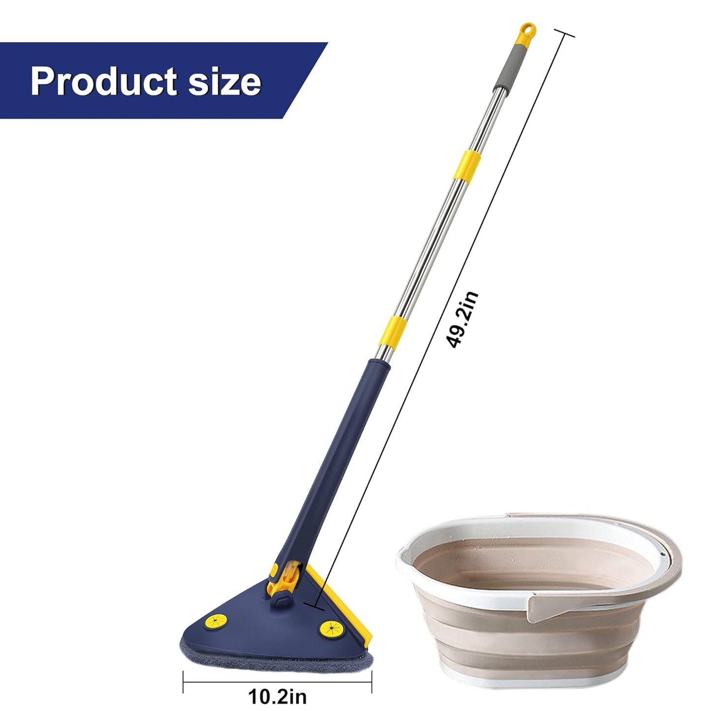 360° Rotatable Adjustable Cleaning Mop