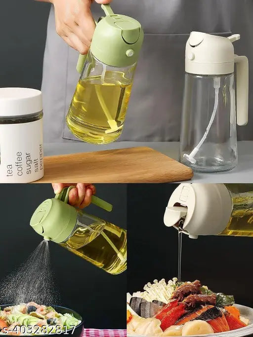 2 in 1 oil jar with sprayer