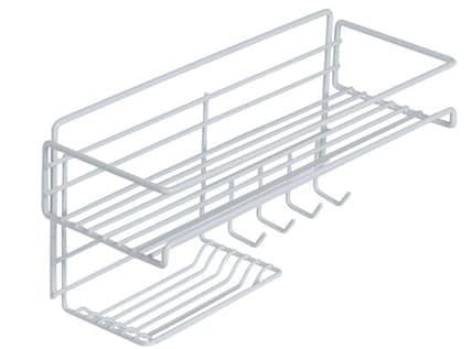 Heavy rectangular bathroom rack