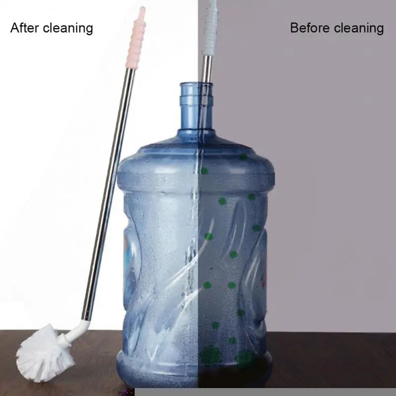 Barrel Water bottle cleaner Lshaped brush