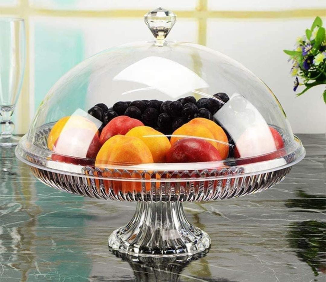 30cm Acrylic food cover with stand