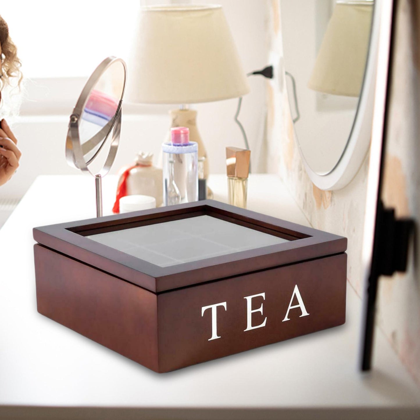 9 grid teabag organizer