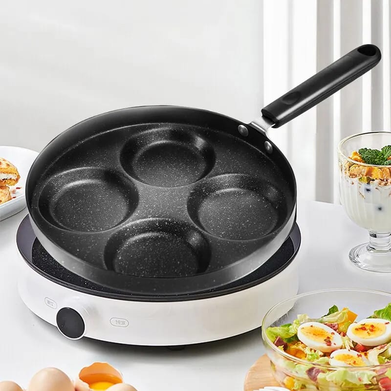 Nonstick 4 slot frying pan egg skillet