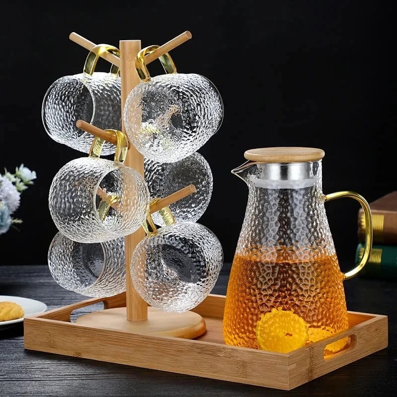 Snowflake transparent teapot set