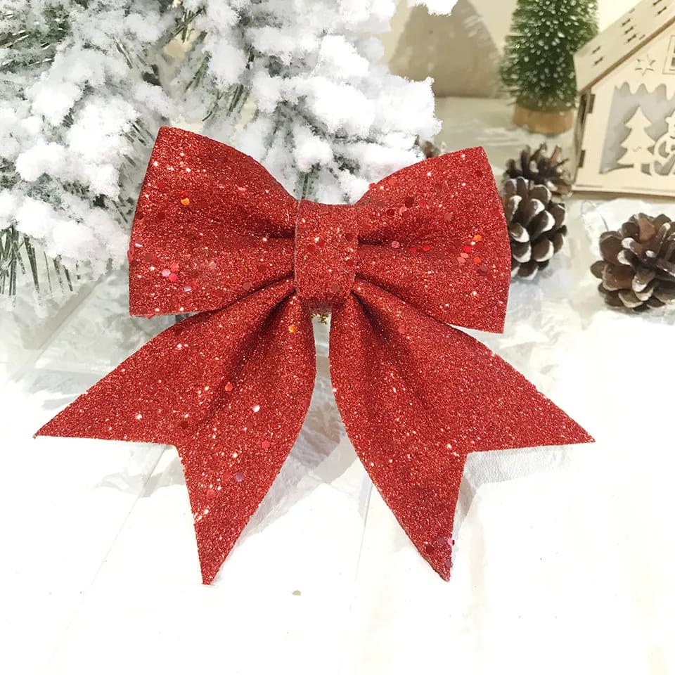 Christmas Glitter Ribbon Bows