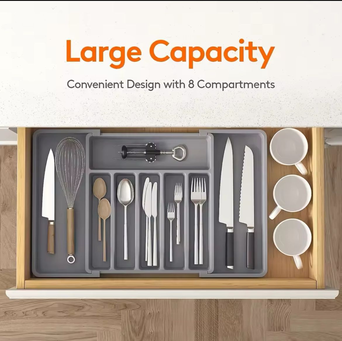 Expandable Cutlery Drawer organizer