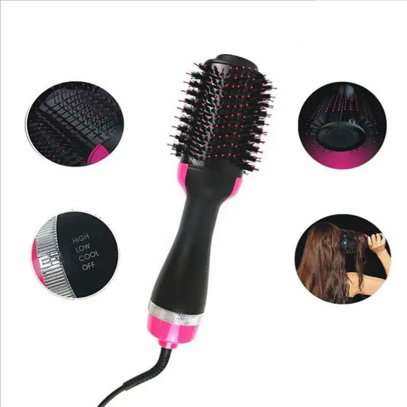 Electric hair straightener brush / dryer