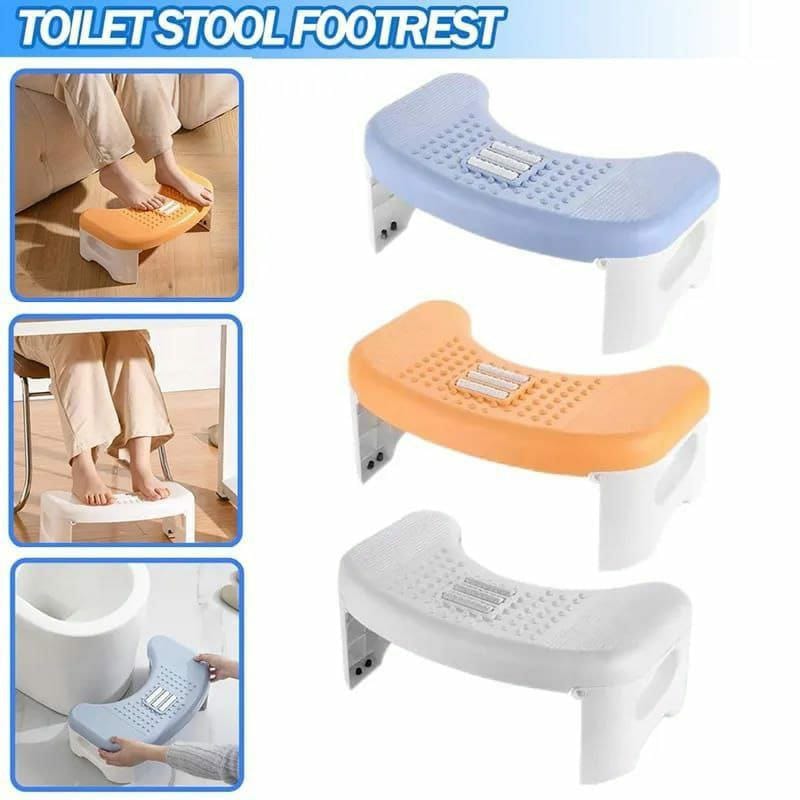 Foldable toilet foot rest