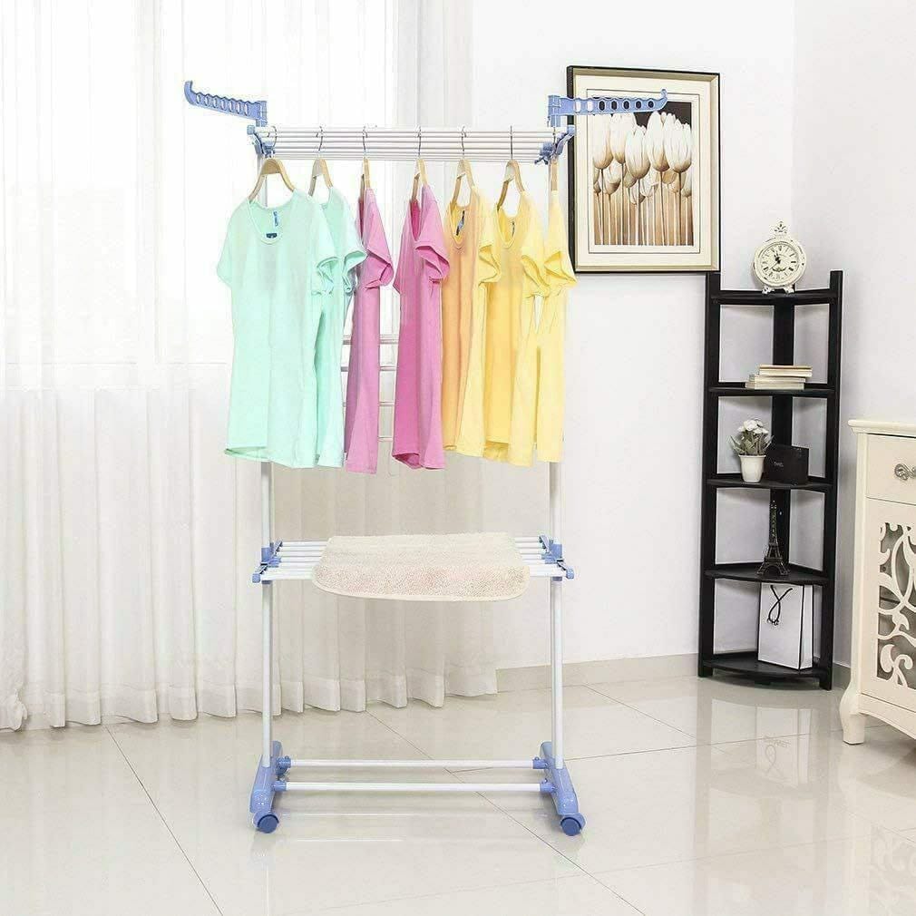 Portable cloth rack 4layer