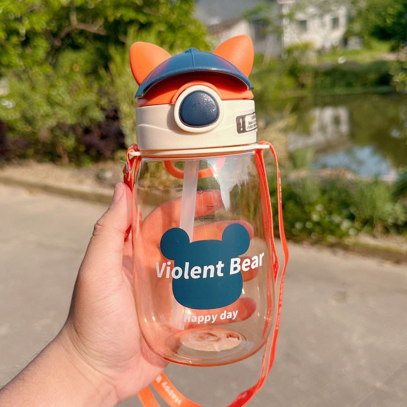 Violent bear kids water bottle