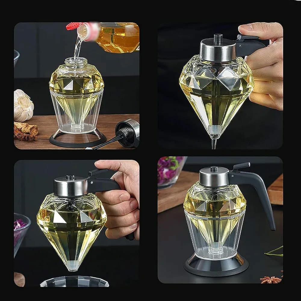 Diamond texture honey / oil dispenser