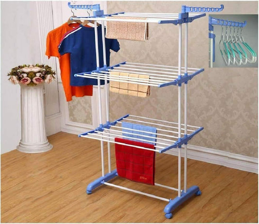 Portable cloth rack 4layer