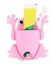 Cartoon frog toothbrush holder