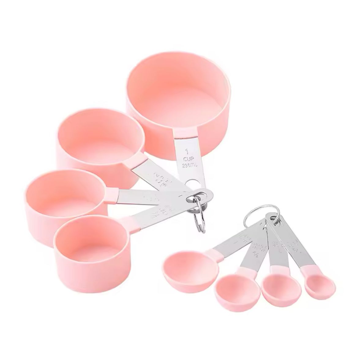 8pcs Multipurpose measuring spoons/Cups Kitchen Gadgets Baking Accessories tools with stainless steel handles