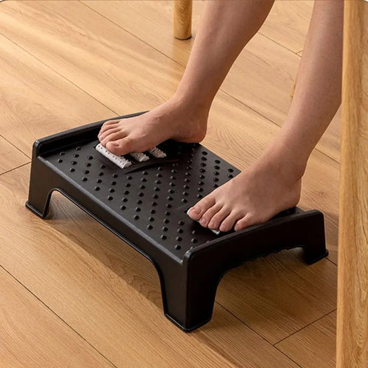 Mini Ergonomic Adjustable Footrest with massage rollers