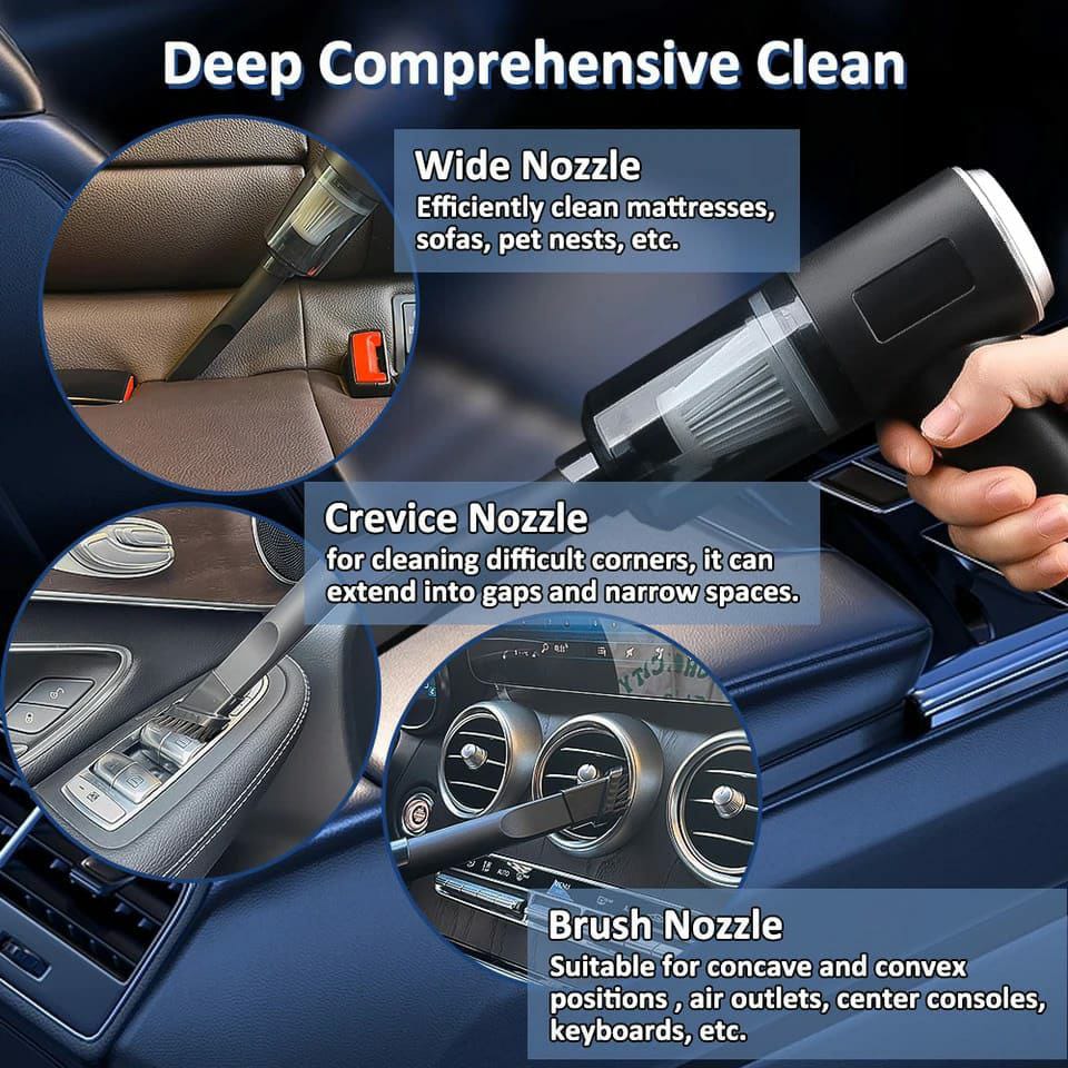 3in1 Cordless handheld mini vacuum cleaner