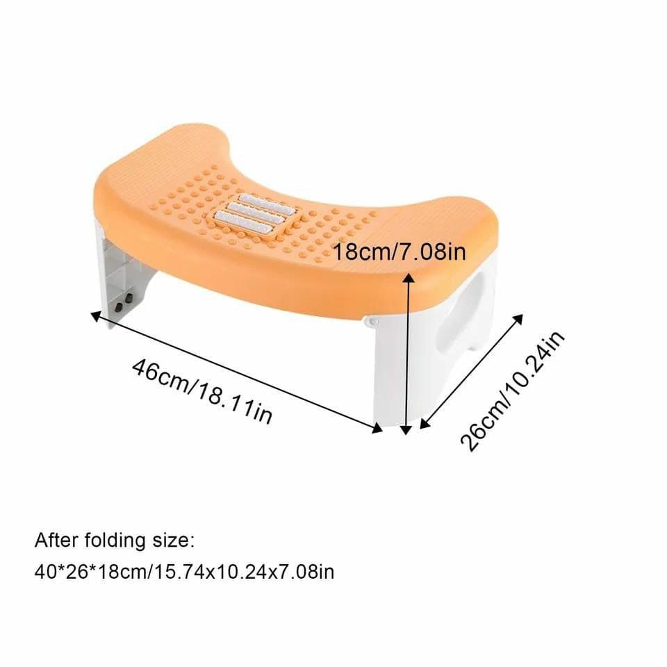 Foldable toilet foot rest