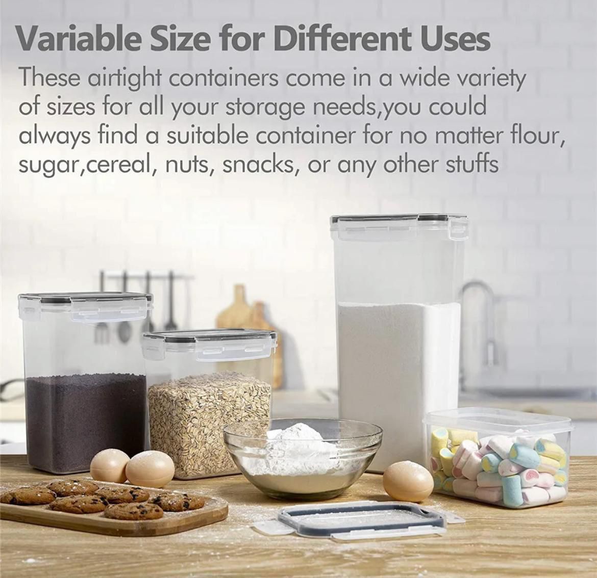 8 pcs Food/Pantry Storage Containers