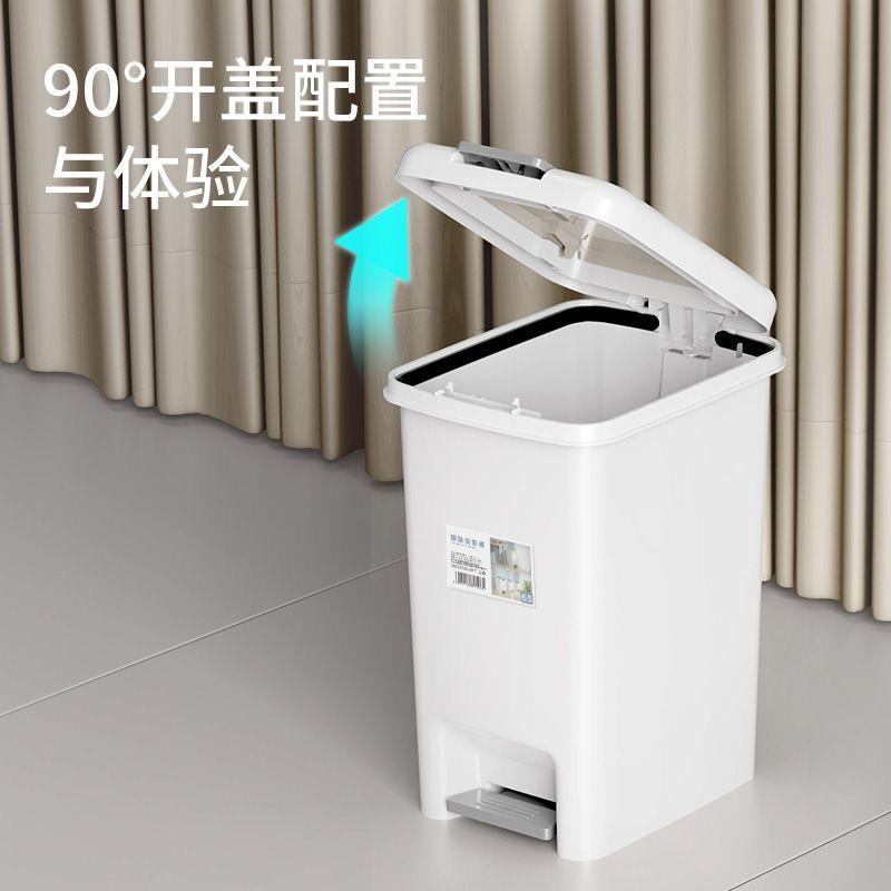 Pedal Dustbin with dual opening by foot press or hand press