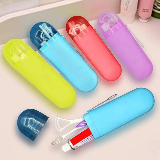 Portable toothbrush holder (flat)