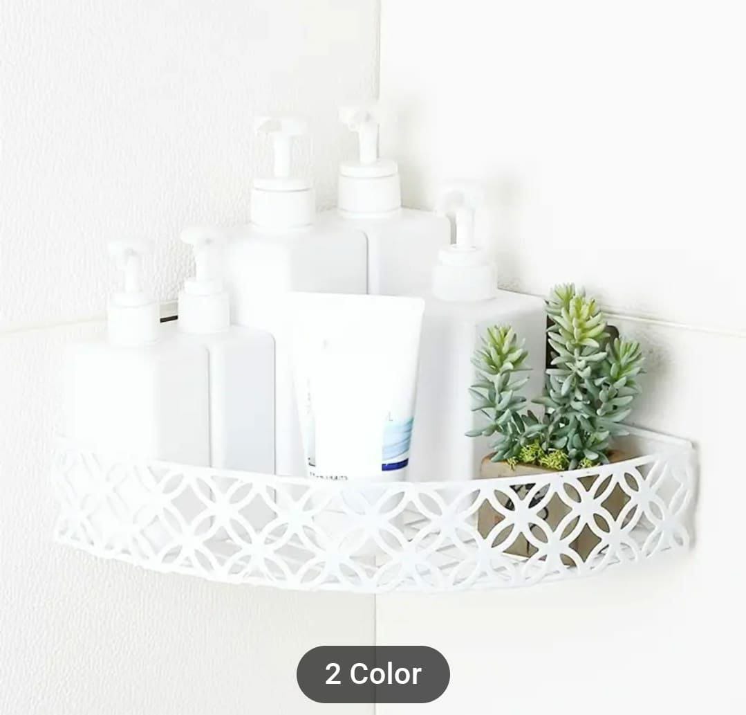 Heavy corner bathroom shelf