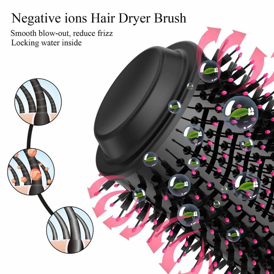 Electric hair straightener brush / dryer