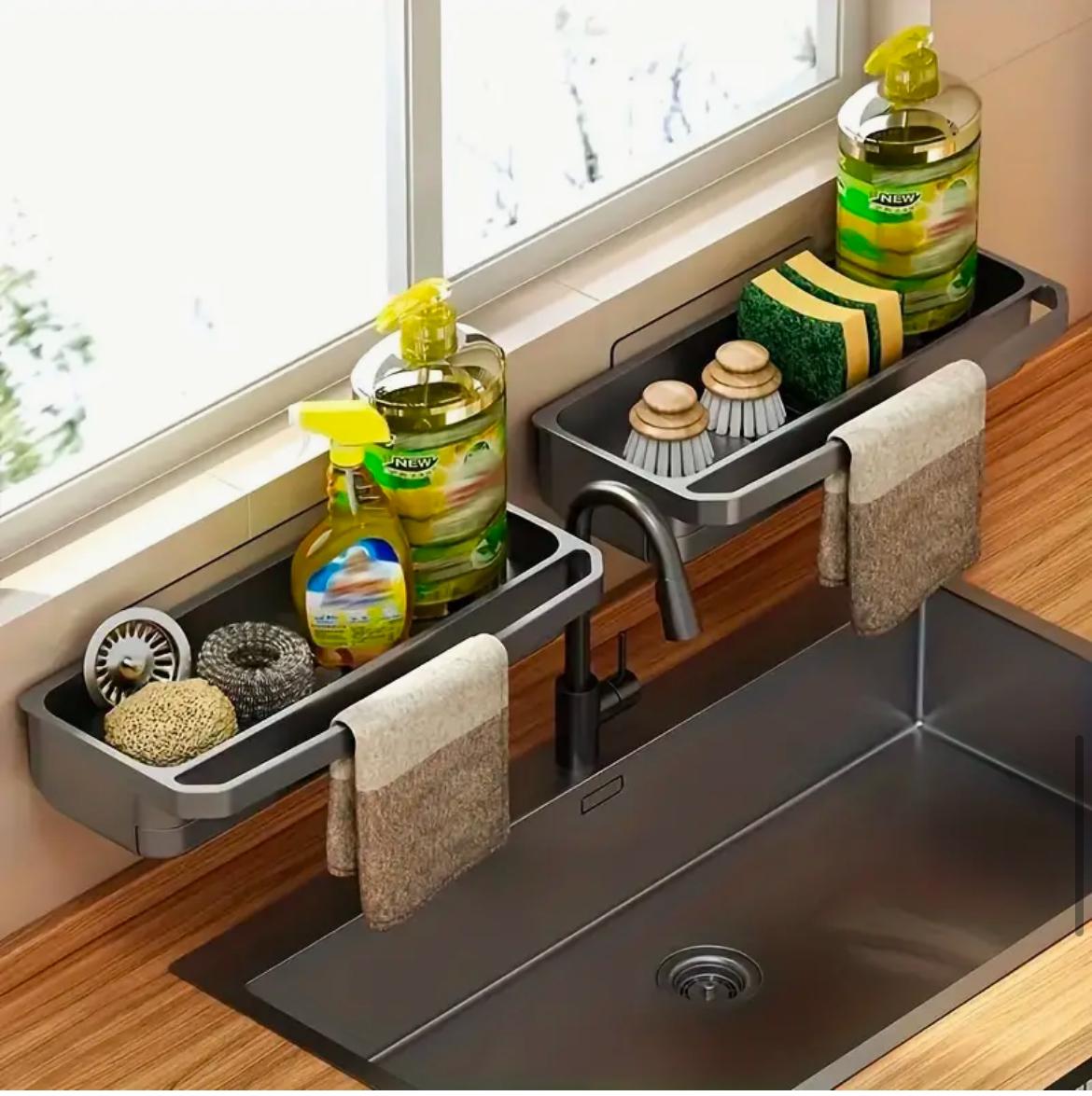 Wall-Mounted Sink Caddy Organizer