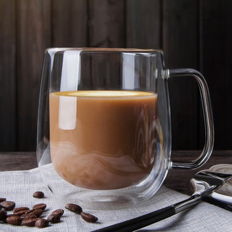 Borosilicate double walled mug