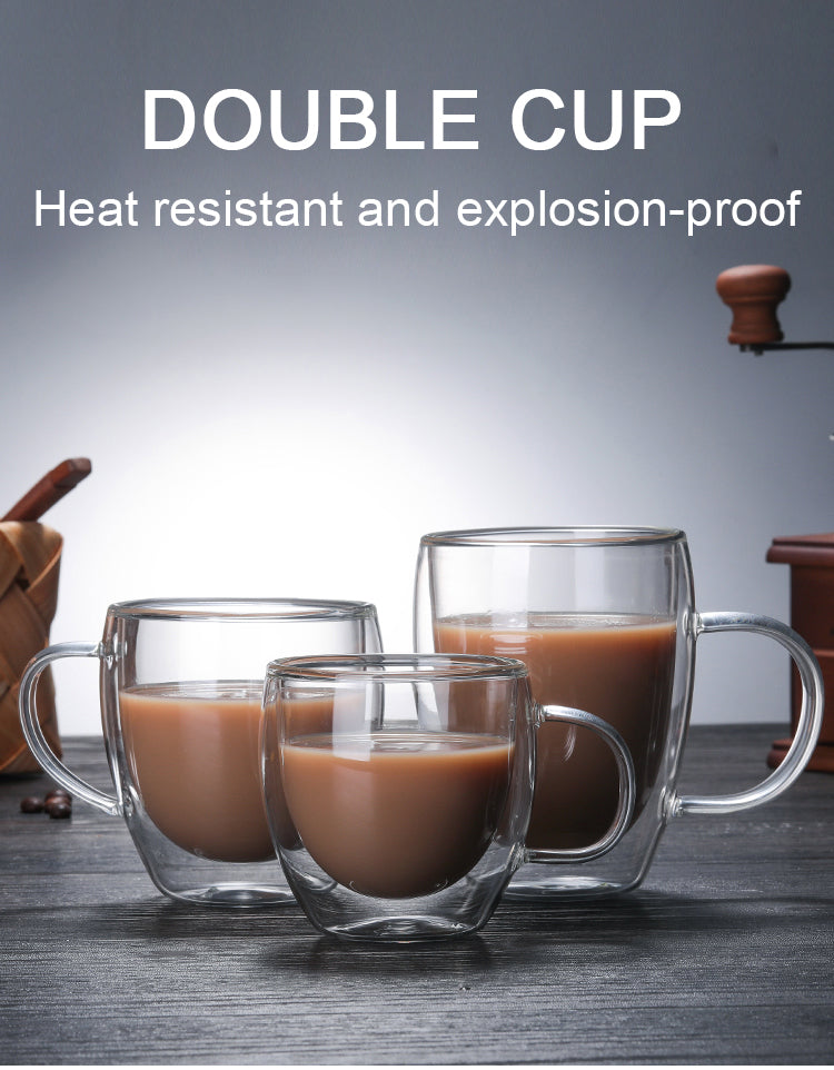 Borosilicate double walled mug