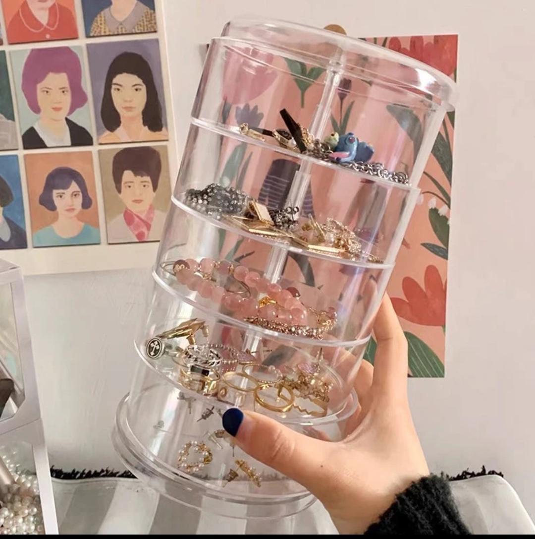 Acrylic rotating Jewellery holder