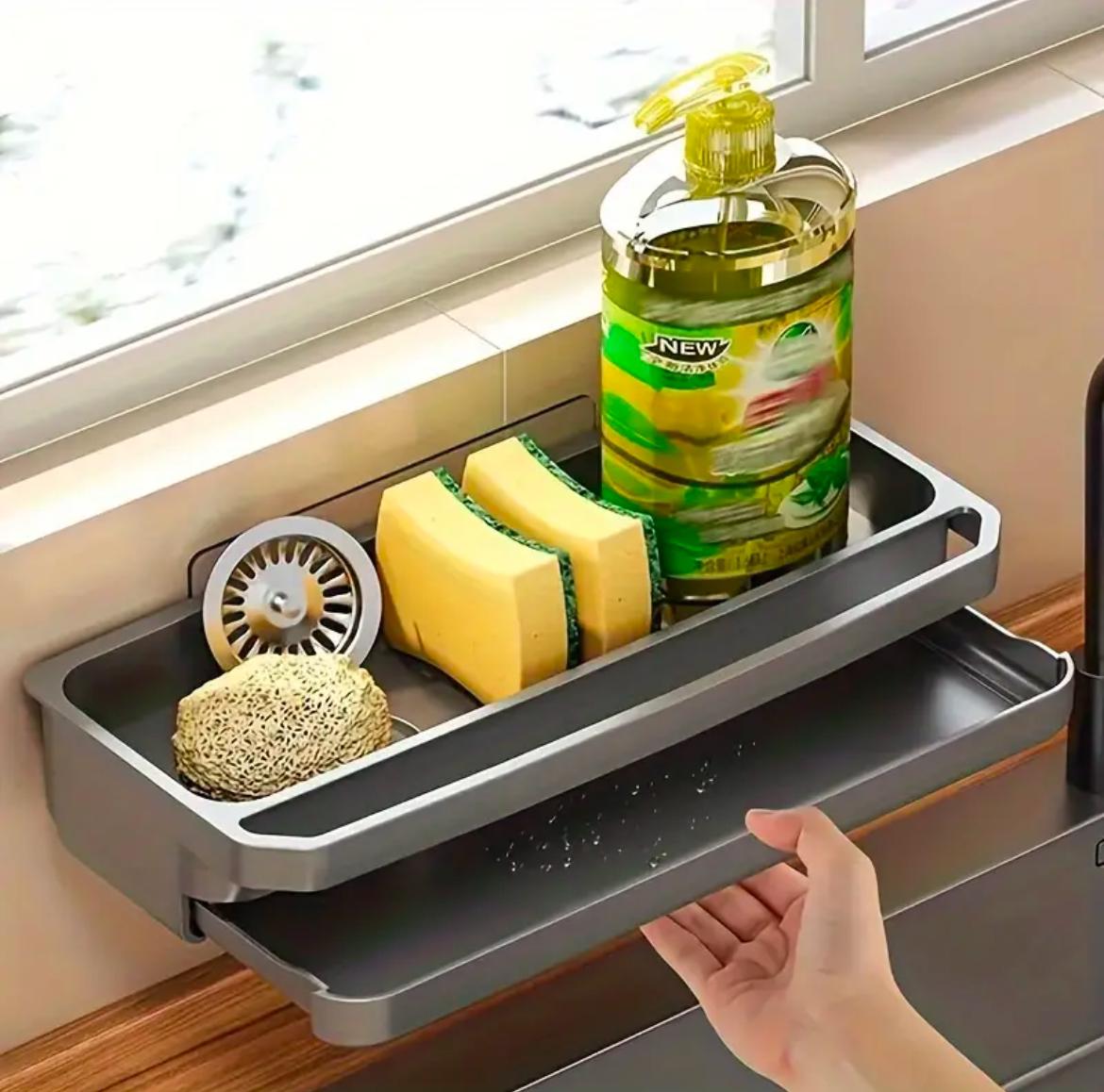 Wall-Mounted Sink Caddy Organizer