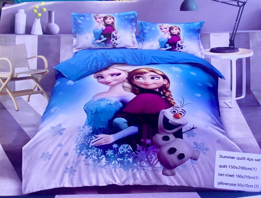 Four Pieces cartoon themed Bedcover Set