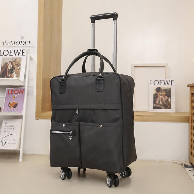 Large Travel Trolley Bag with shoulder belt & 4 Universal Wheels