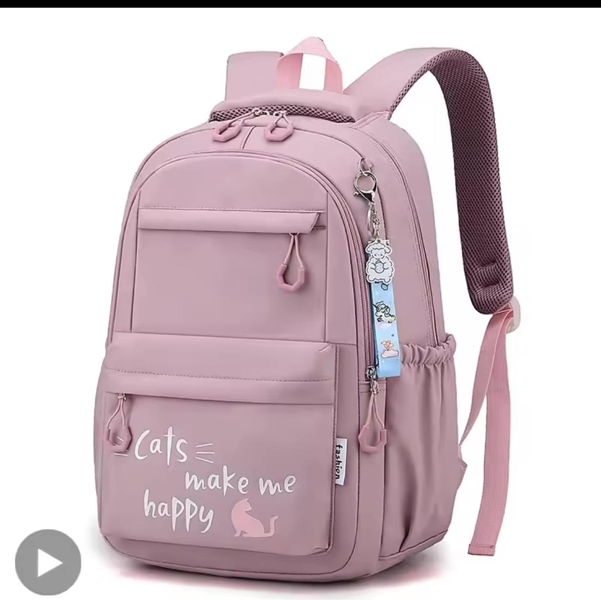 Cute Girls Backpack. Large capacity school bag.