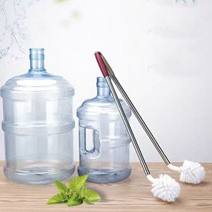 Barrel Water bottle cleaner Lshaped brush