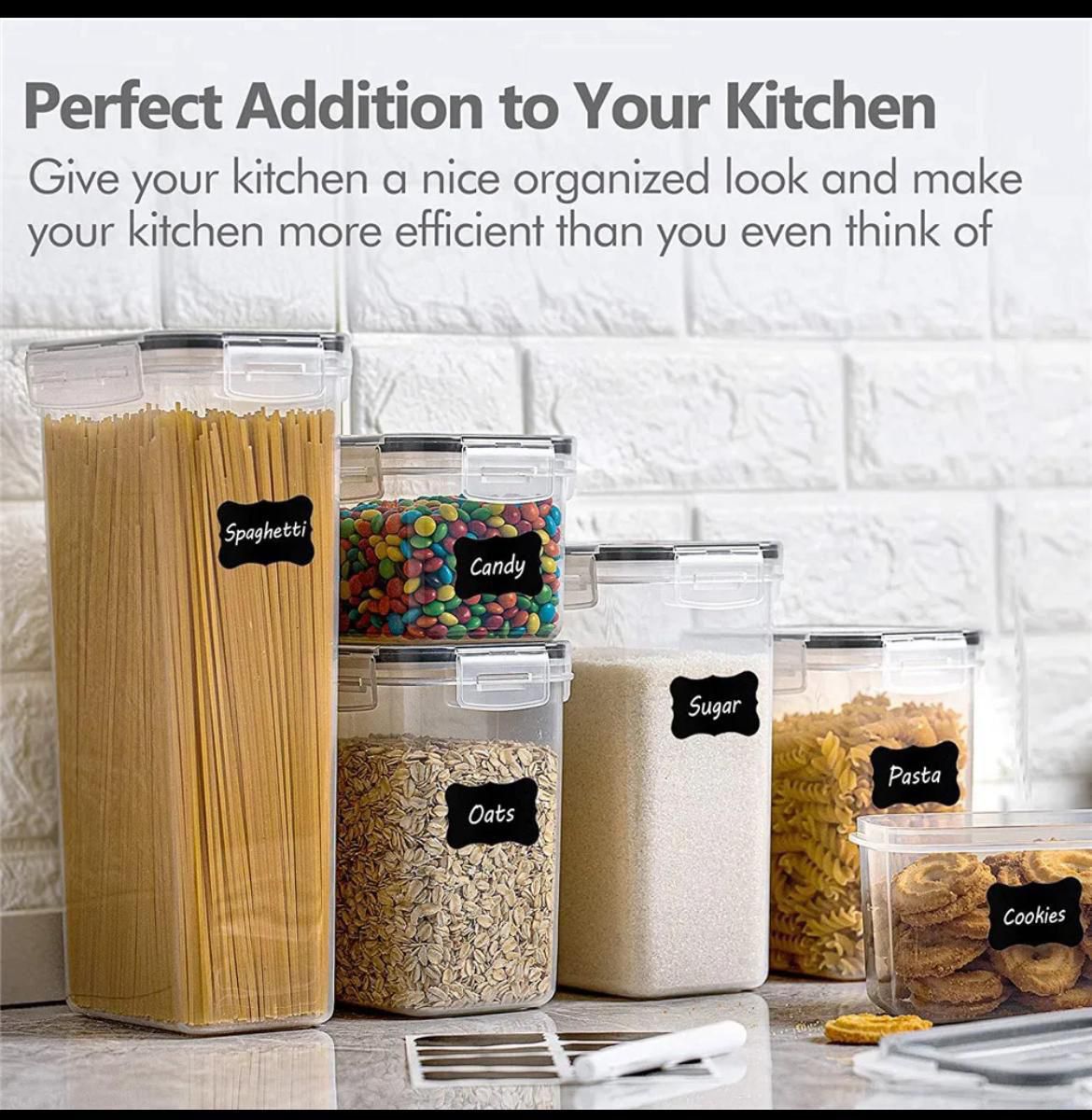 8 pcs Food/Pantry Storage Containers