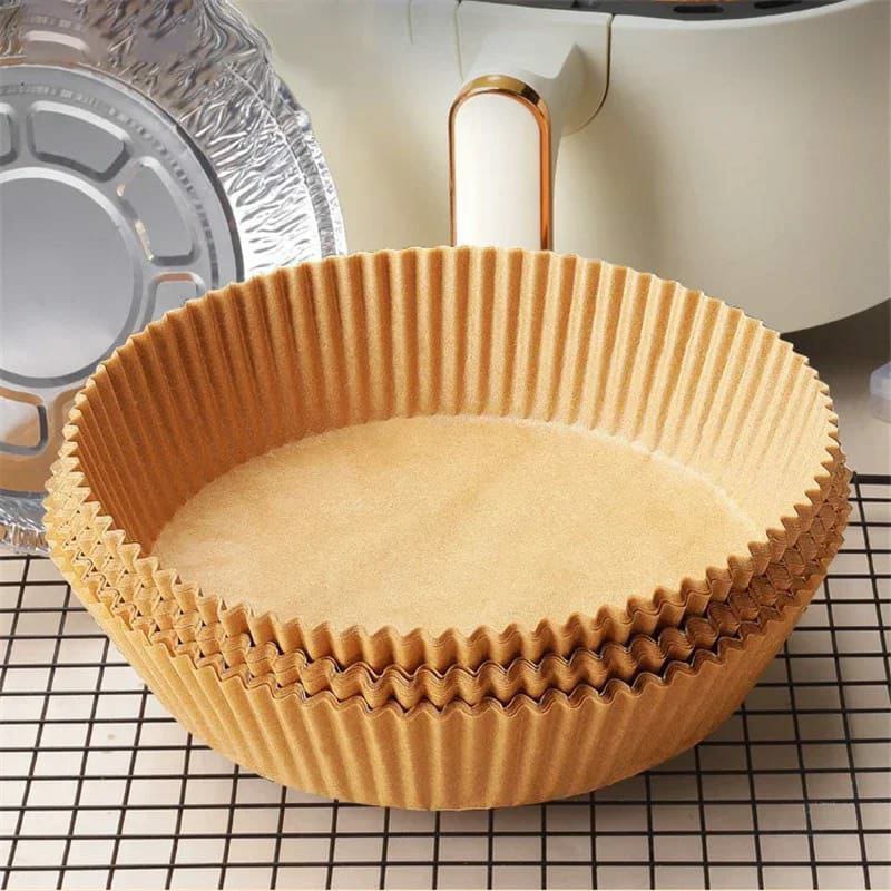 Brown airfryer mat circle small