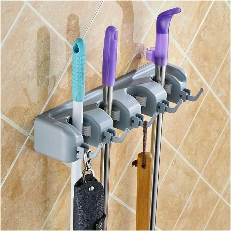 4 slot mop holder