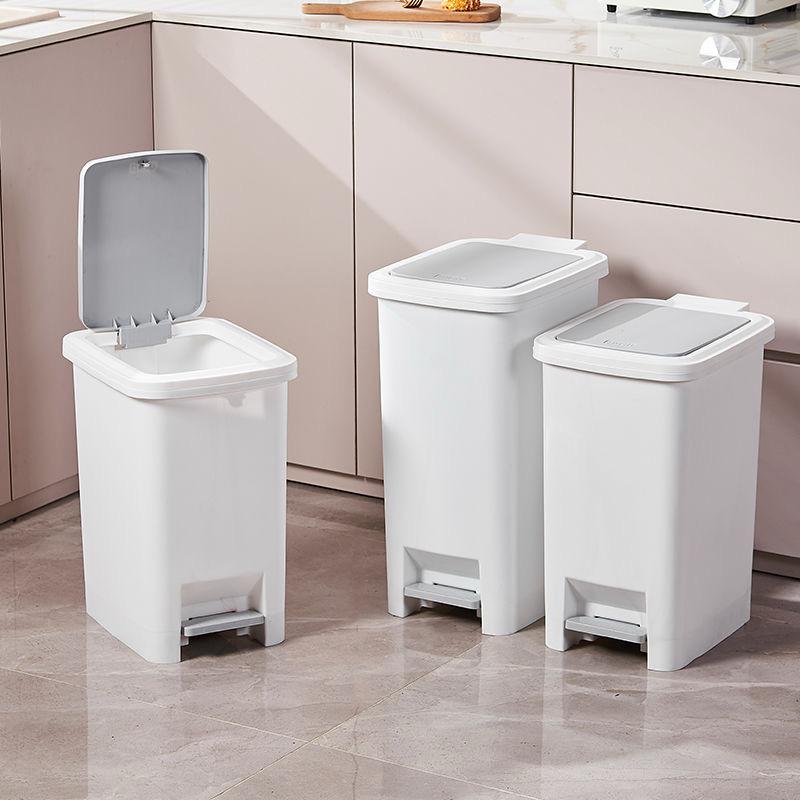 Pedal Dustbin with dual opening by foot press or hand press