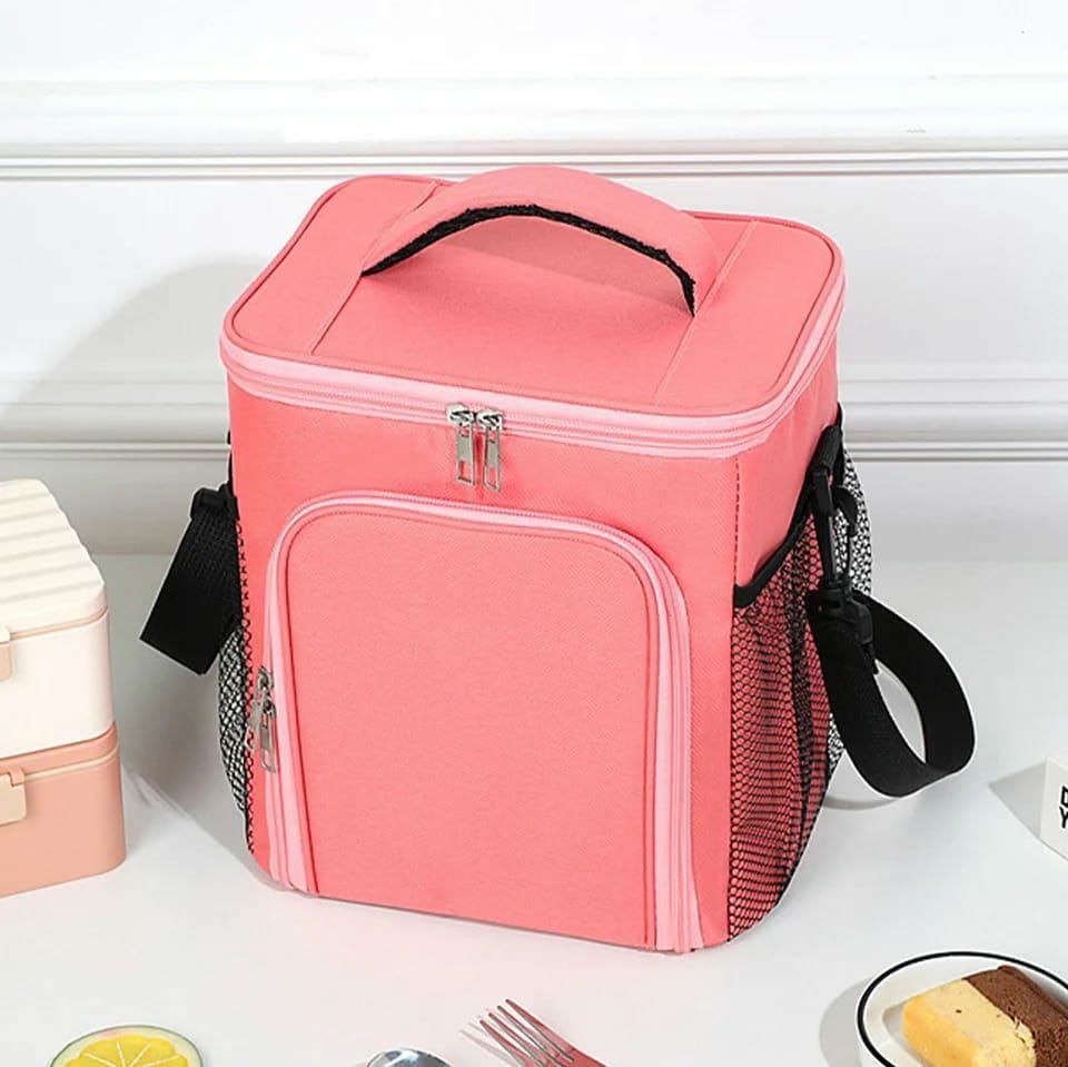 Large capacity 2 compartment lunch bag