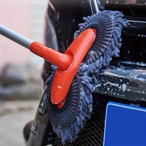 Double-headed Car Cleaning Brush Mop, Long Handle car Washing Tools Kit / Retractable mop/ Windows cleaner