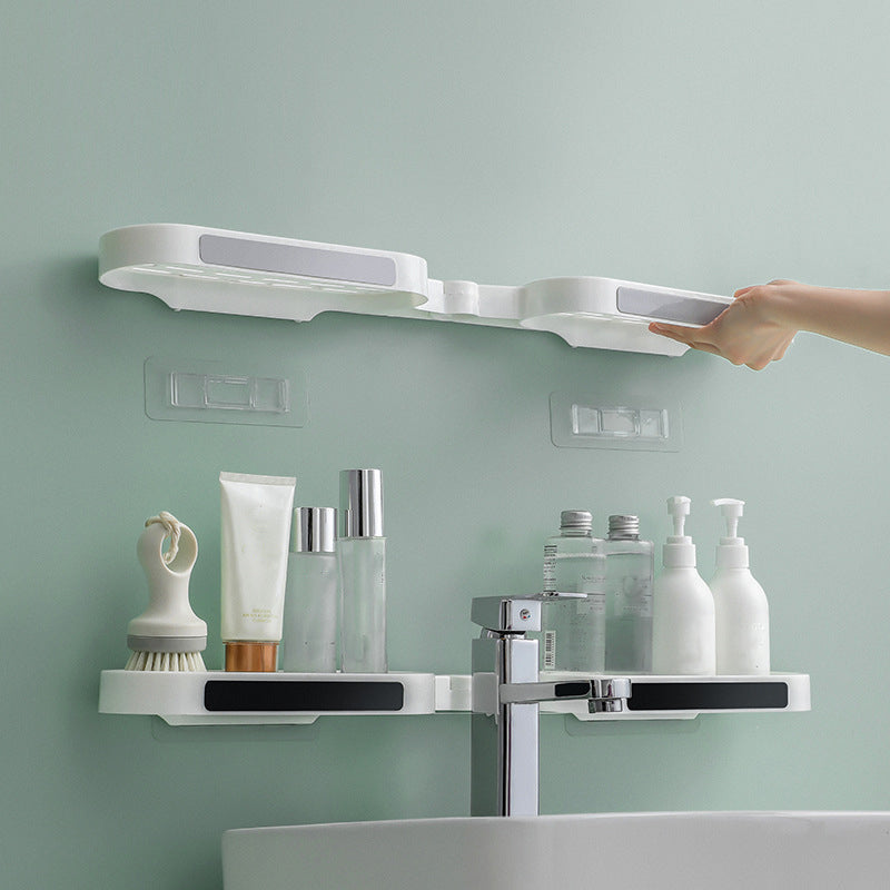 Bathroom wall mounted revolving rack