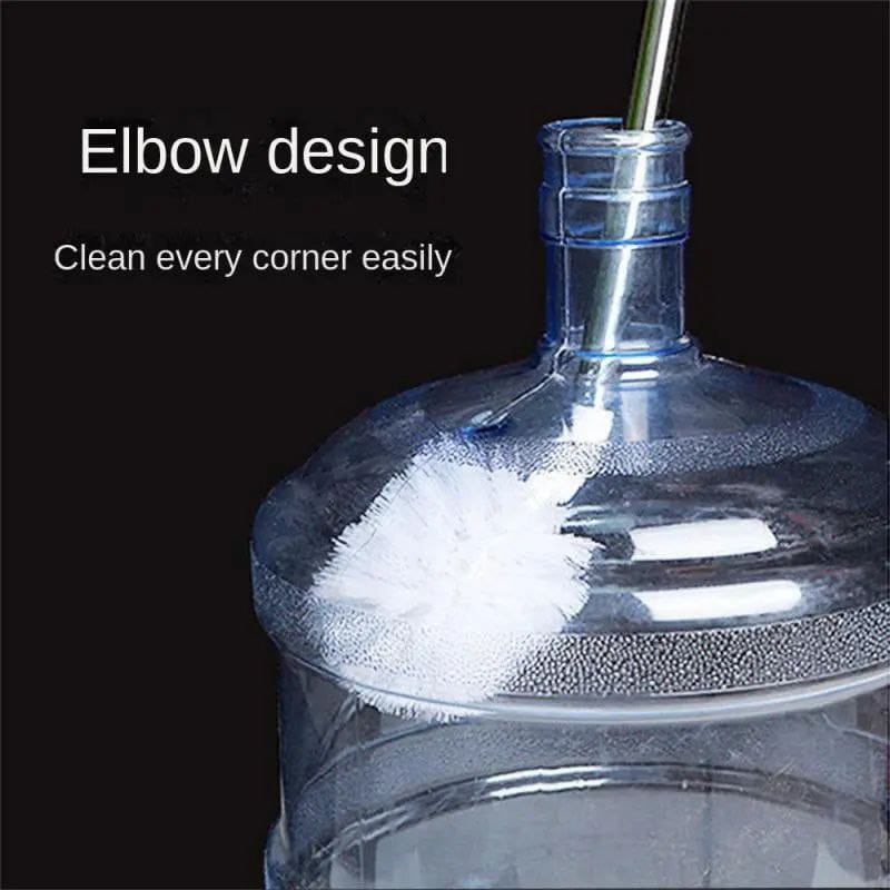 Barrel Water bottle cleaner Lshaped brush