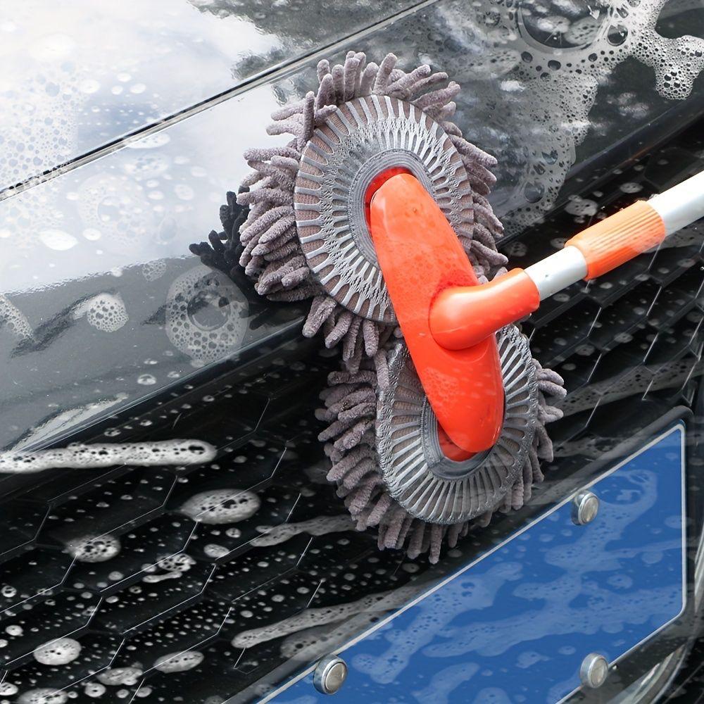 Double-headed Car Cleaning Brush Mop, Long Handle car Washing Tools Kit / Retractable mop/ Windows cleaner